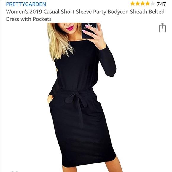 PRETTYGARDEN Dresses & Skirts - NWT Black Dress with Pockets